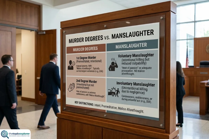 Murder Degrees vs. Manslaughter