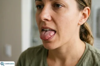 white bump on side of tongue