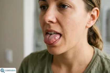 white bump on side of tongue